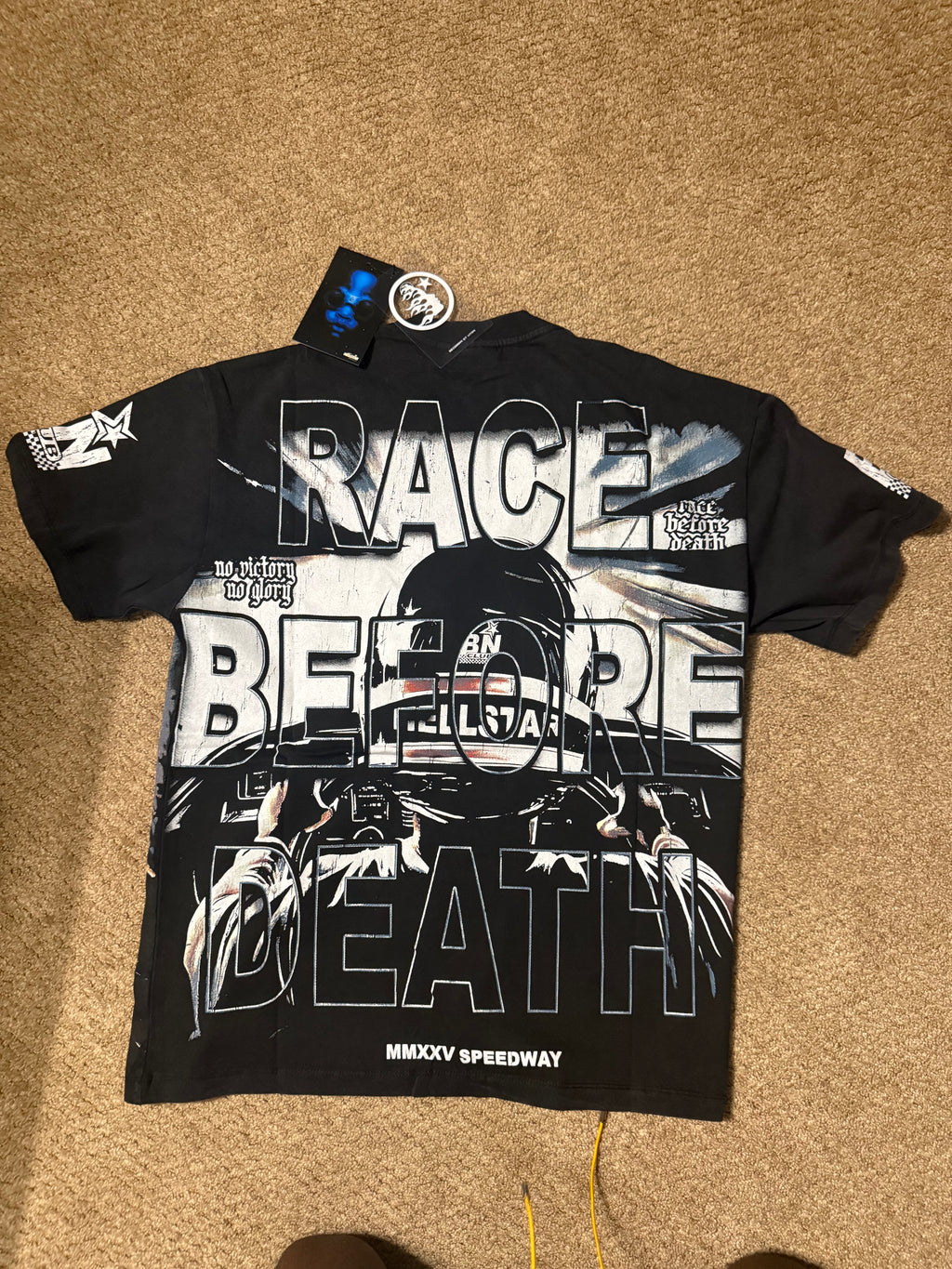 Hellstar Speedway Black Tee Medium